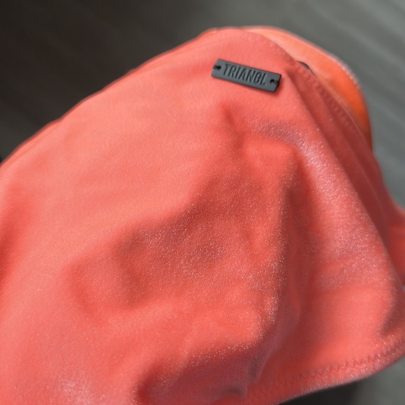 Orange coral velvet normal coverage Bathing suit bottom - Picture 6 of 6
